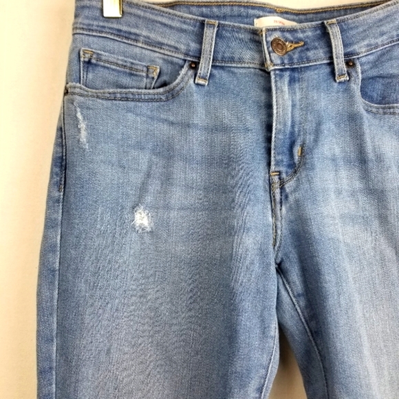 Levi's 711 Skinny Distressed Medium Wash Jeans Size 29 - Picture 6 of 15